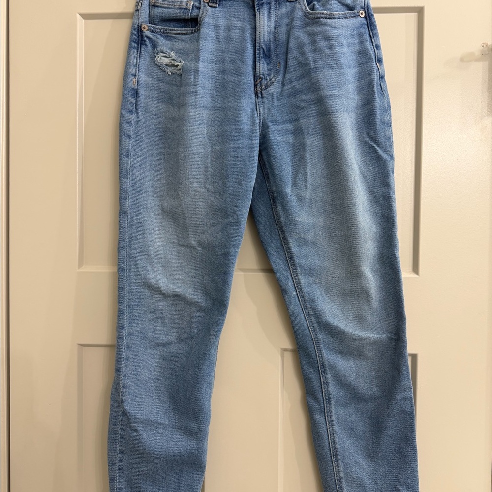 American Eagle Outfitters Light Blue Straight Leg Jeans- short